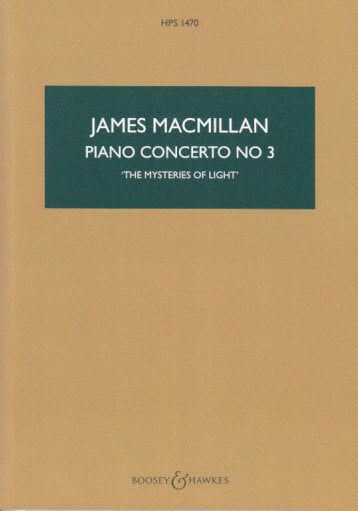 MacMillan, Concerto for Piano No. 3 (Boosey)