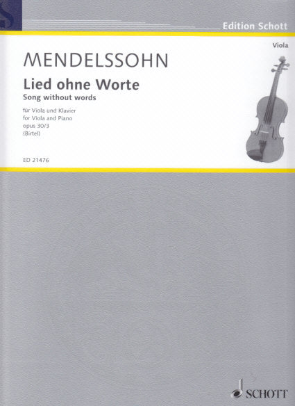 Mendelssohn, Lied ohne Worte op. 30/3 (Schott)
