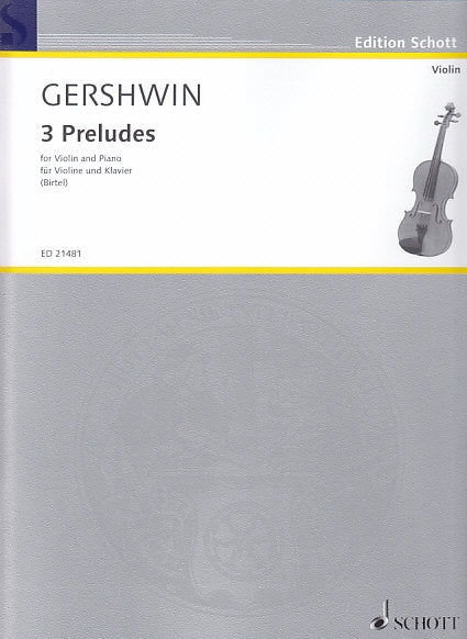 Gershwin, 3 Preludes (Schott)