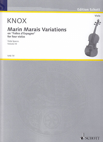 Knox, Marin Marais Variations (4Va) (Schott)