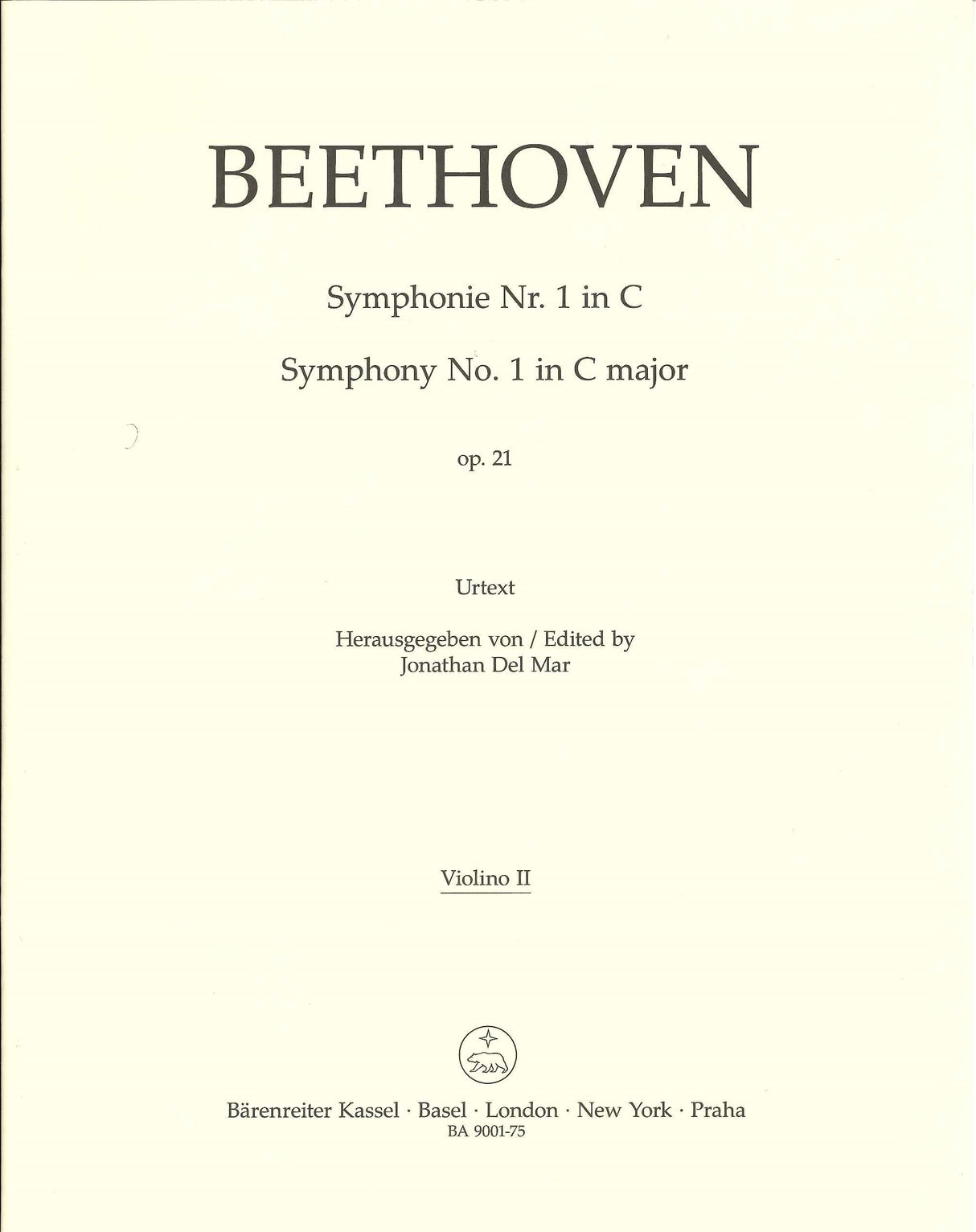 Beethoven, Symphony No. 1: Violin II (Barenreiter)