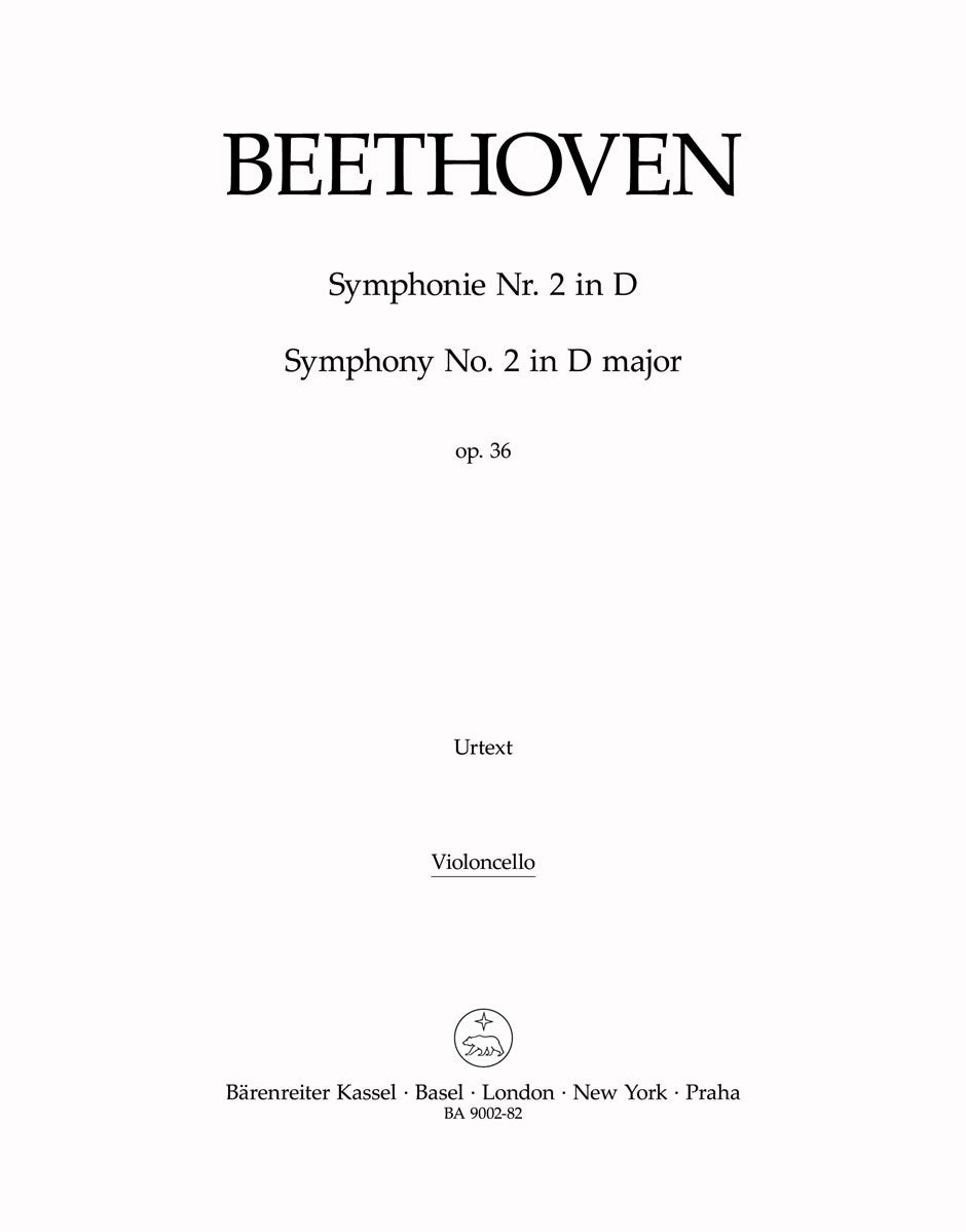 Beethoven, Symphony No. 2: Violoncello (Barenreiter)