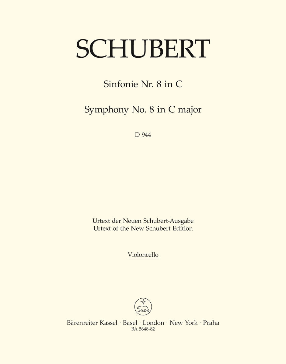 Schubert, Symphony No. 8[9] Violoncello (Barenreiter)