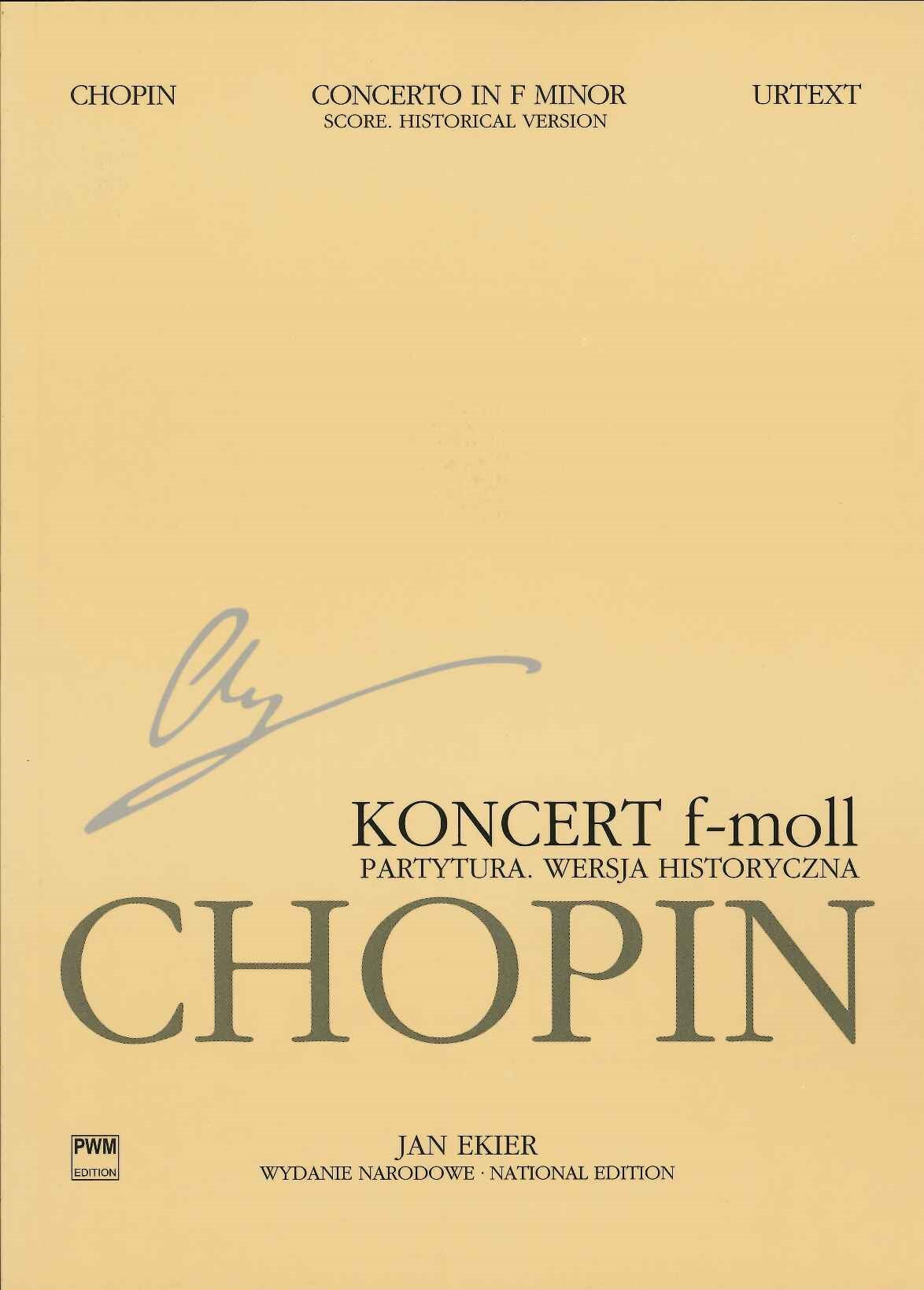 Chopin, Conc 2 op. 21 Historic ver 21cm (PWM)