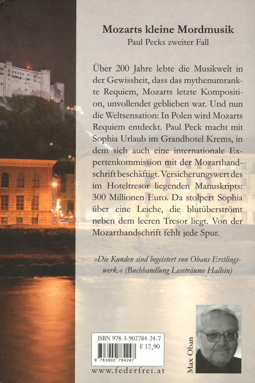 Oban, Mozarts kleine Mordmusik (Verlag Federfrei)