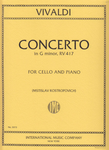 Vivaldi, Concerto in g RV 417 (IMC)