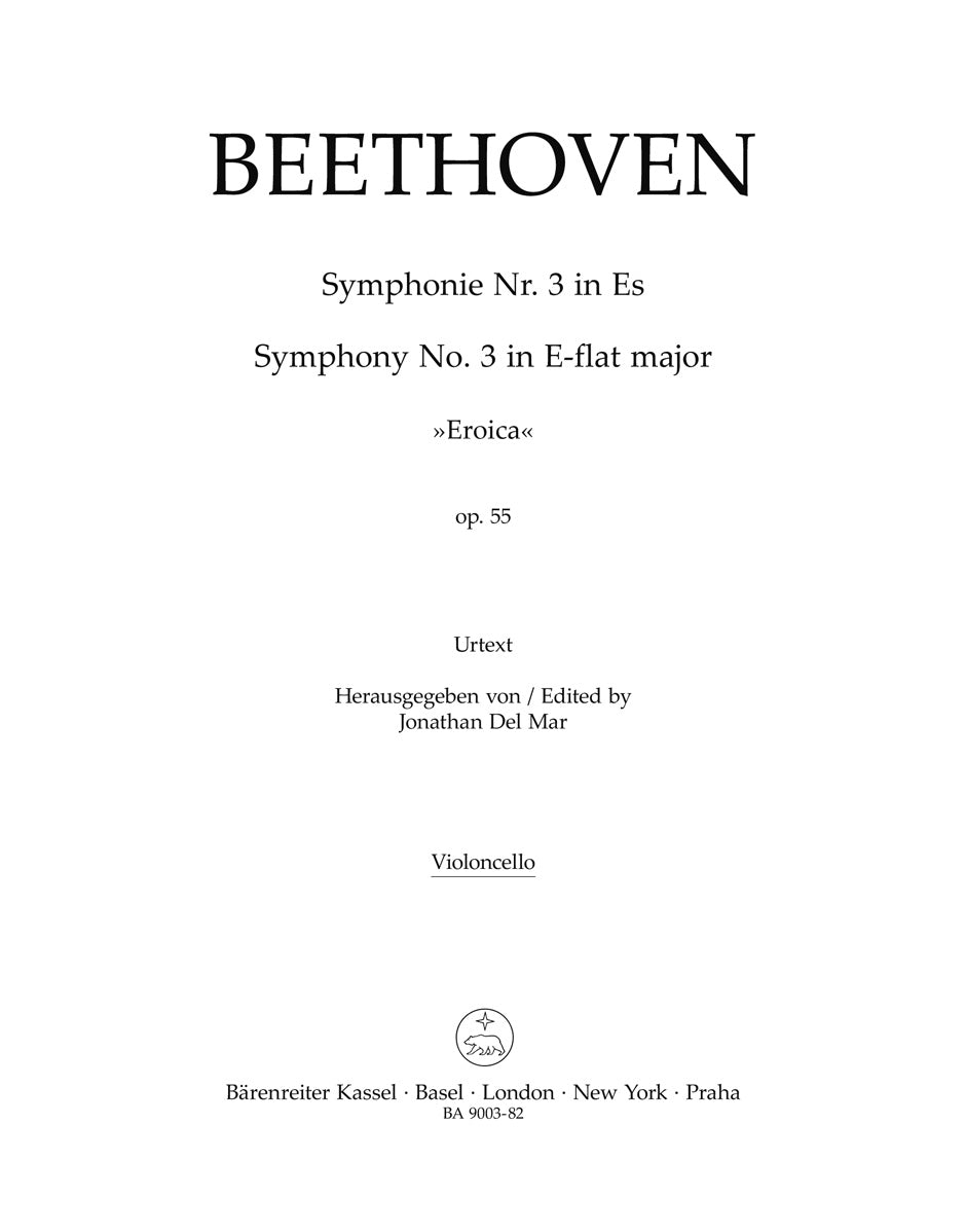 Beethoven, Symphony No. 3 Violoncello (Barenreiter)