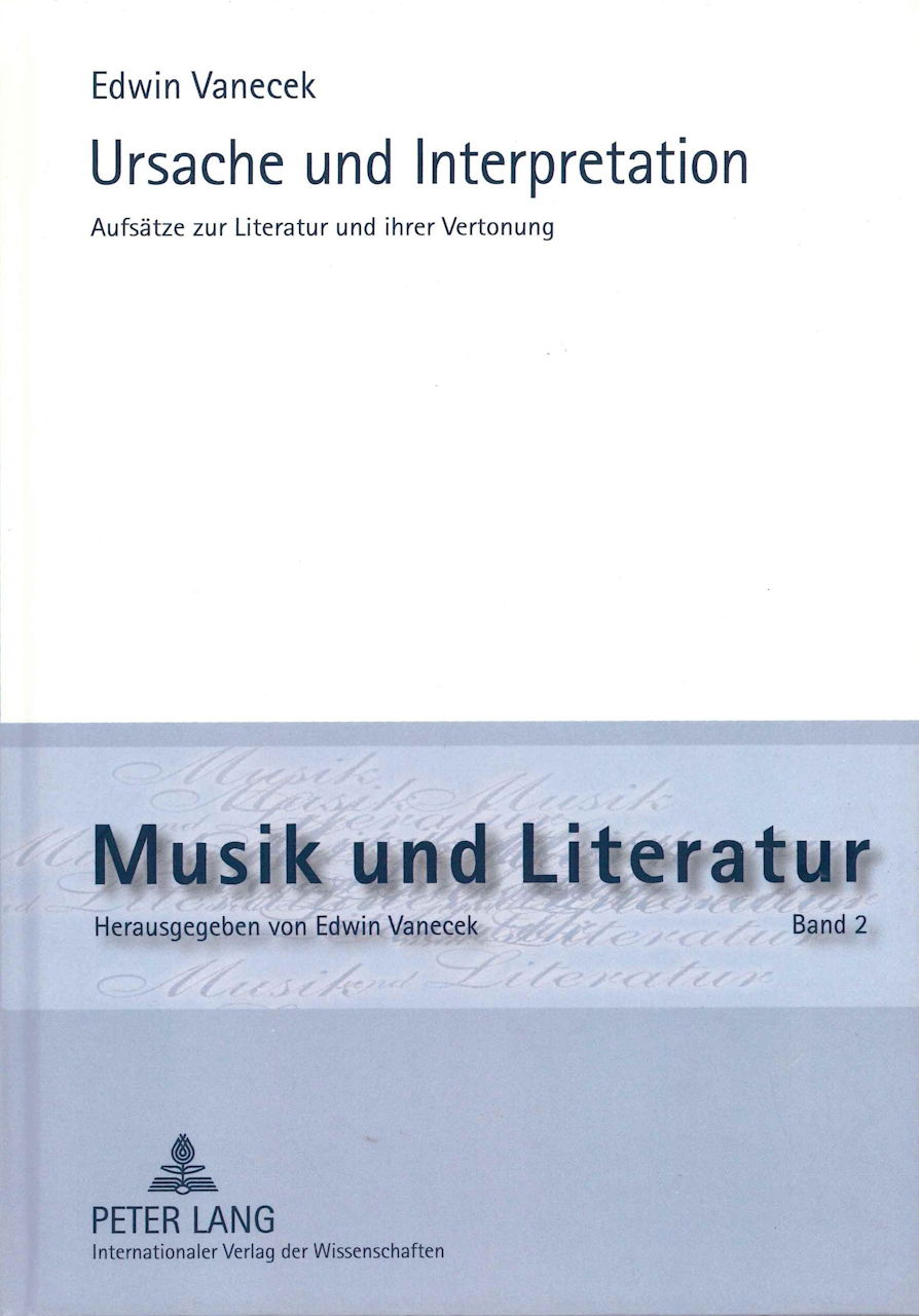 Vanecek, Ursache und Interpretation (Peter Lang)