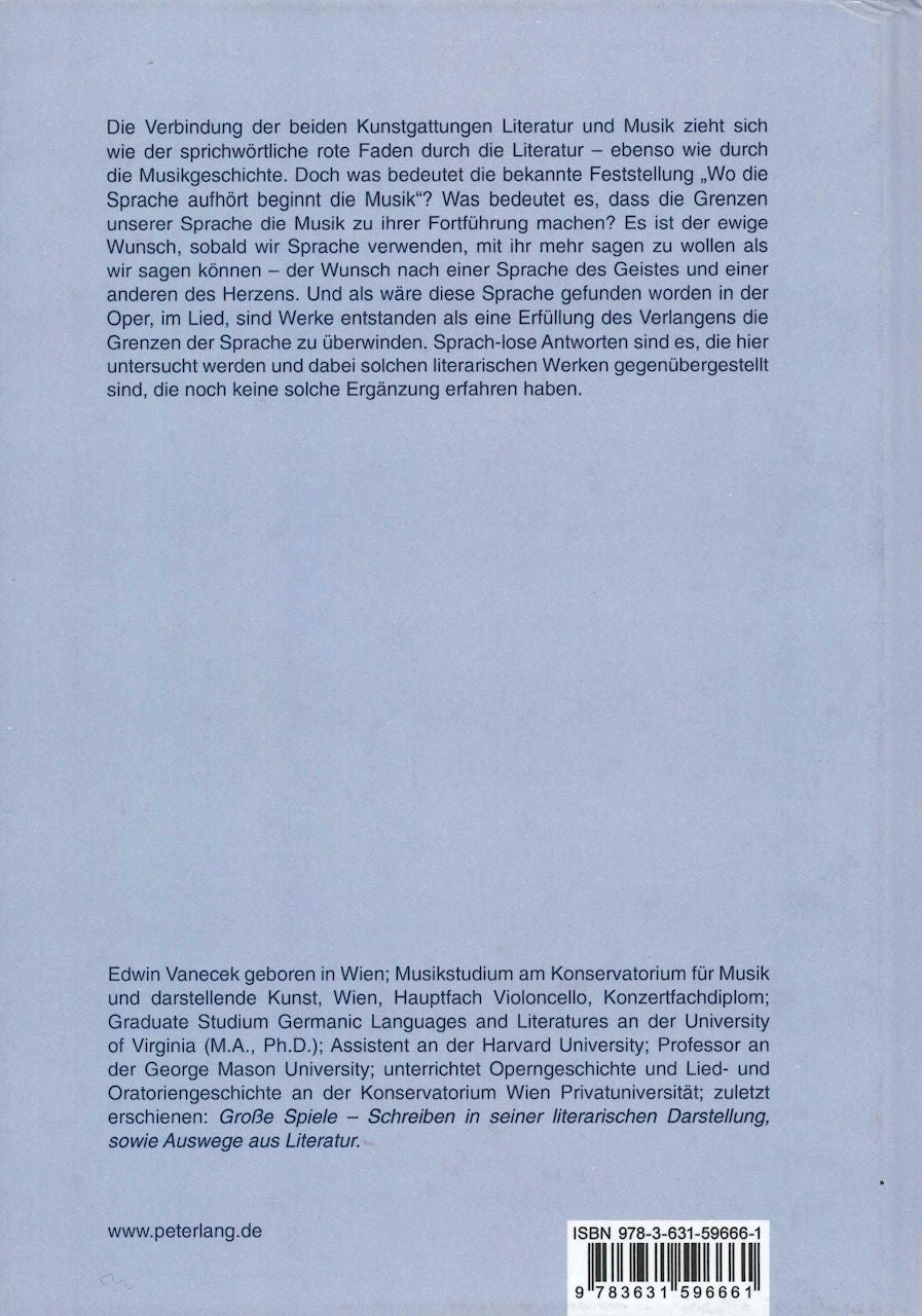 Vanecek, Ursache und Interpretation (Peter Lang)