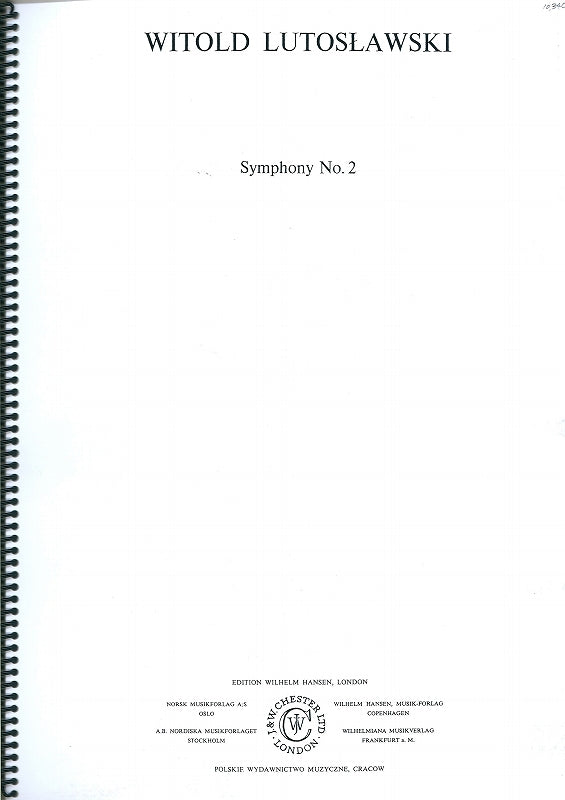 Lutoslawski, Symphony No. 2 (W.Hansen)