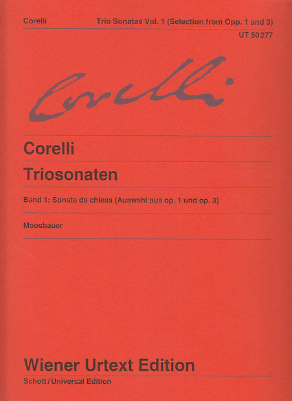 Corelli, Trio Sonatas 1 from op. 1, 3 (Wiener Urtext Edition)
