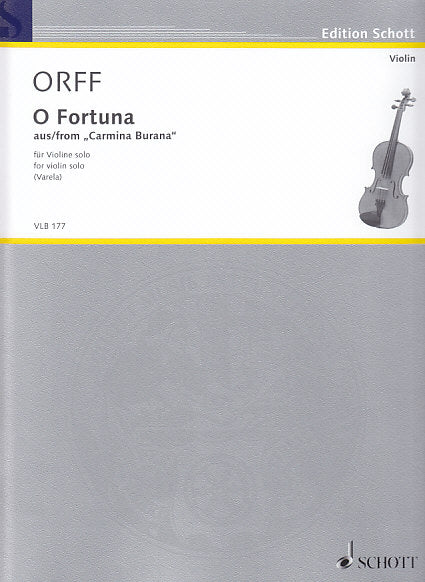 Orff, Carmina Burana, O Fortuna (Vn Solo (Schott)