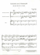 Vivaldi, Concerto in g, RV 531 (2Vc,Kbd) (Schott)