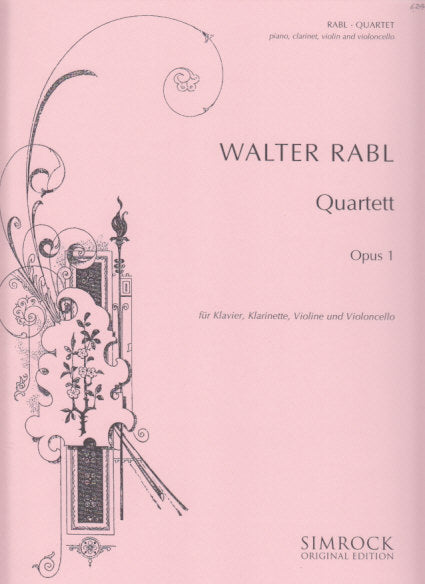 Rabl, Quartet op. 1 in E (Cl,Vn,Vc,Pf) (Simrock)