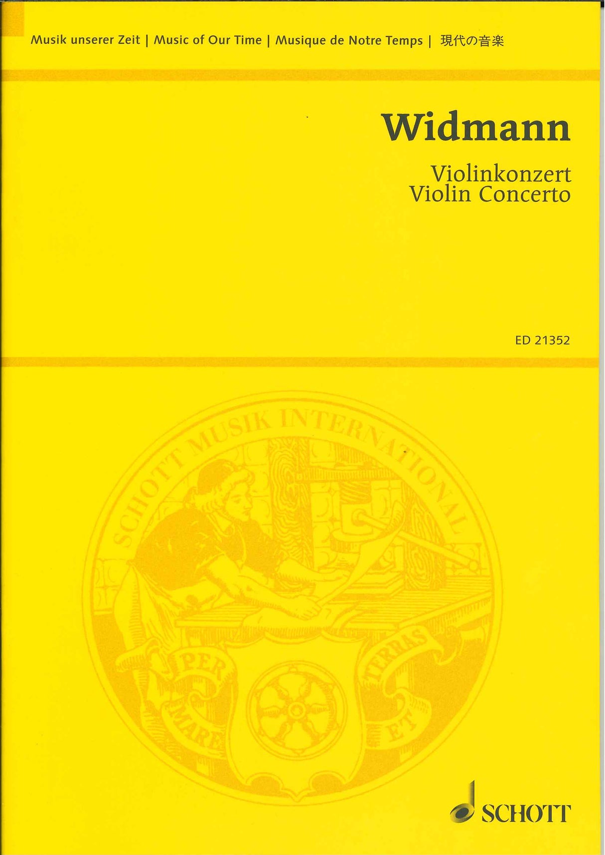 Widmann, Concerto for Violin (Schott)