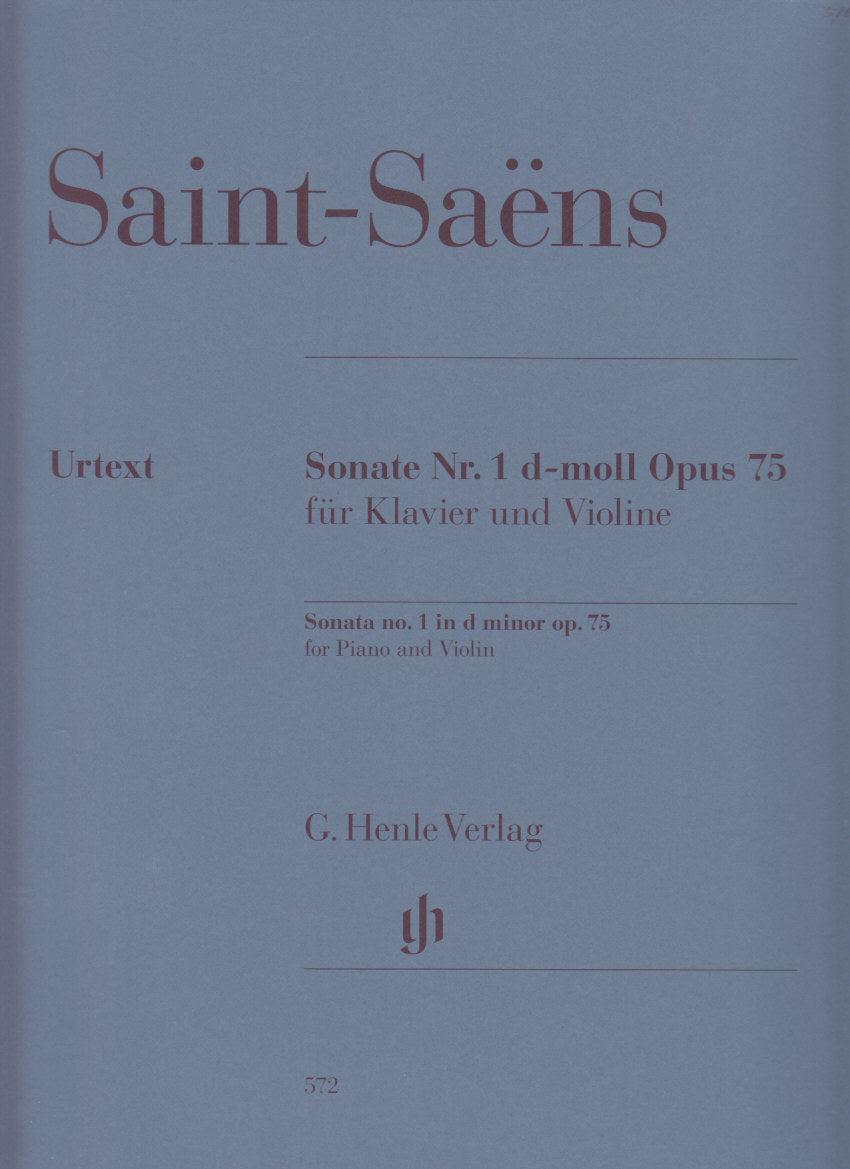 Saint-Saens, Sonata No. 1 op. 75 (Jost) (Henle)