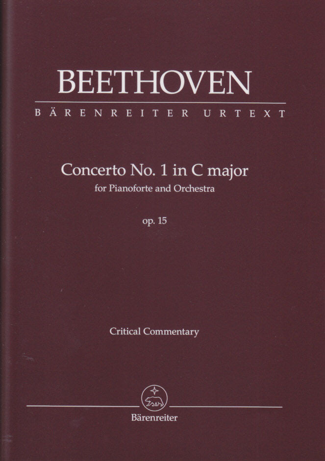 Beethoven, Concerto for Piano 1 Commenta (Barenreiter)