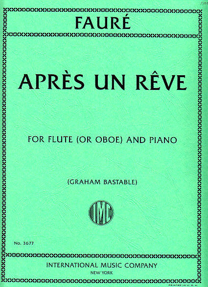Faure, Apres un reve op. 7/1 (Fl/Ob,Pf) (IMC)