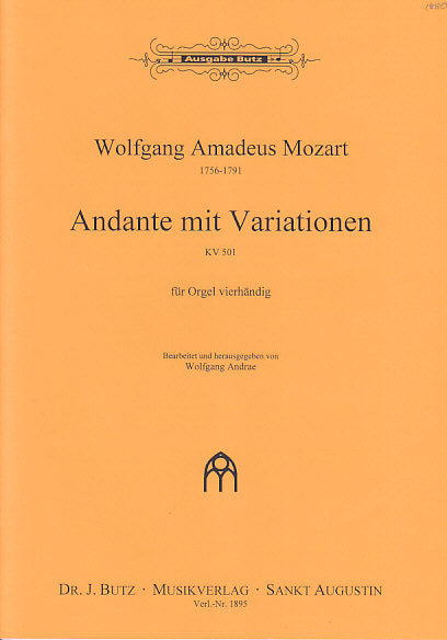 Mozart, Andante mit Var. KV 501 (4 Hands (Butz)
