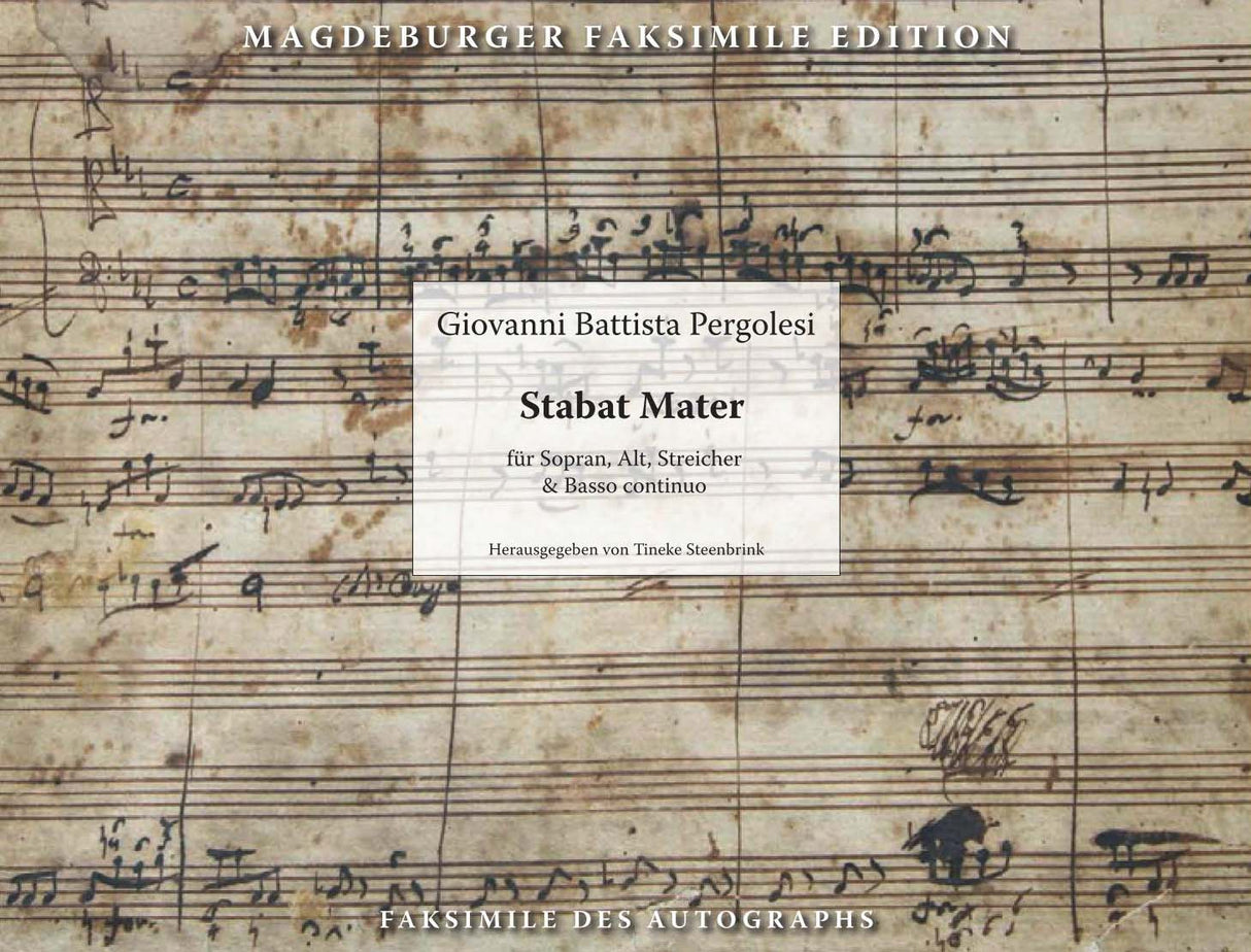 Pergolesi, Stabat mater: Facssimile (Walhall)