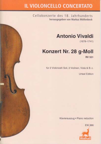 Vivaldi, Concerto RV 531 in g (2Vc,Bc) (Walhall)