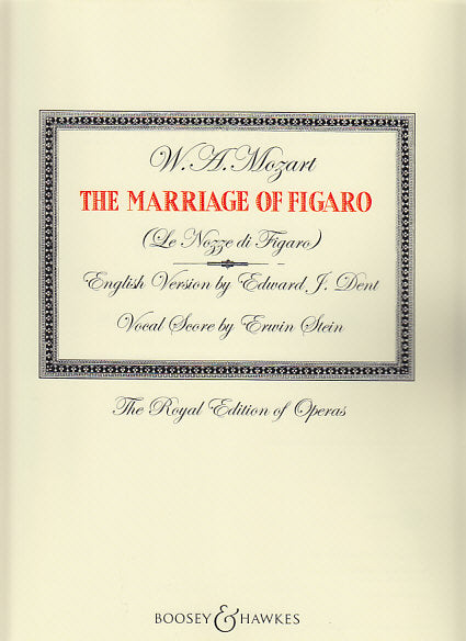 Mozart, Marriage of Figaro [I/E] (Boosey)