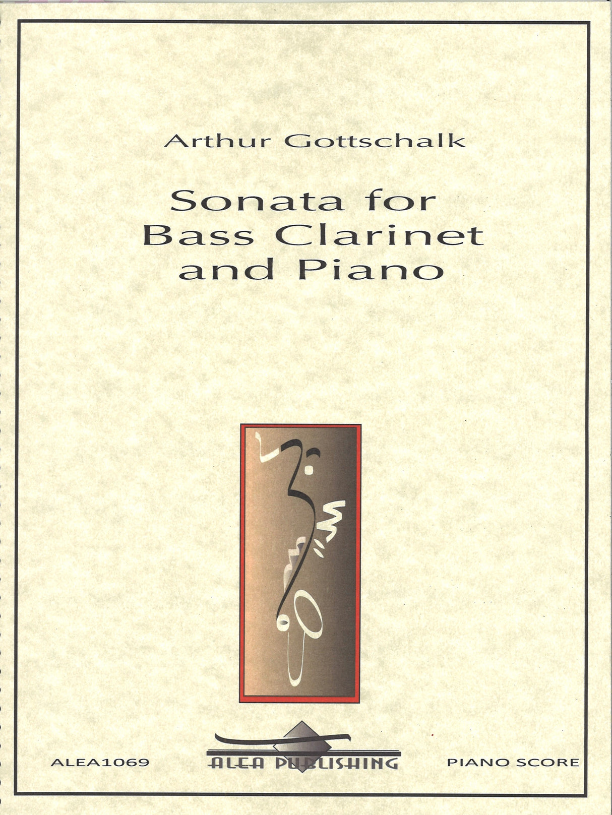 Gottschalk,A., Sonata for Bass Clarinet (Alea Pub.)