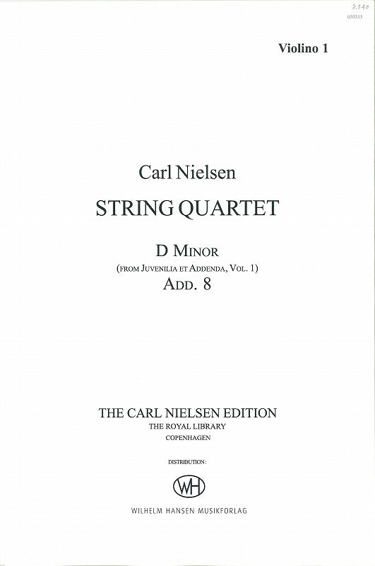 Nielsen, Quartet in d Add. 8 FS 3d (W.Hansen)