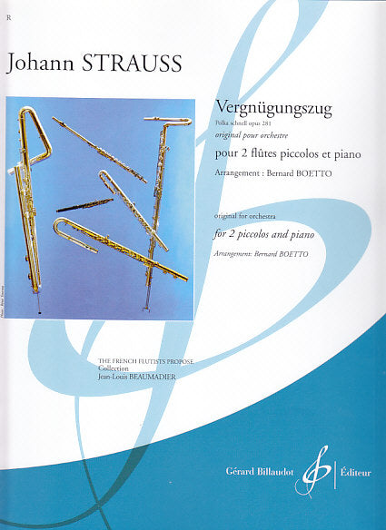 Strauss,J., Vergnugungszug (2Pic,Pf) (Billaudot)