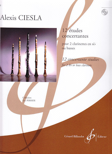 Ciesla, 12 Etudes concertantes (+CD) (Billaudot)