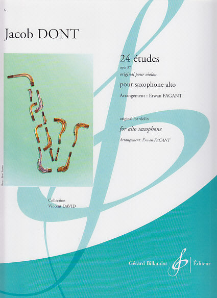 Dont, 24 Etudes op. 37 (Alto Saxophone) (Billaudot)