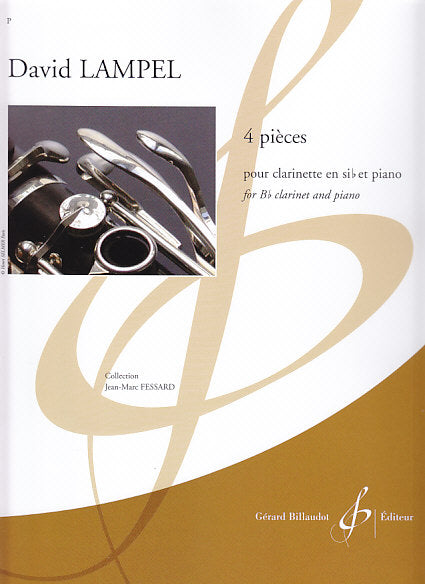 Lampel, 4 Pieces (Cl,Pf) (Billaudot)