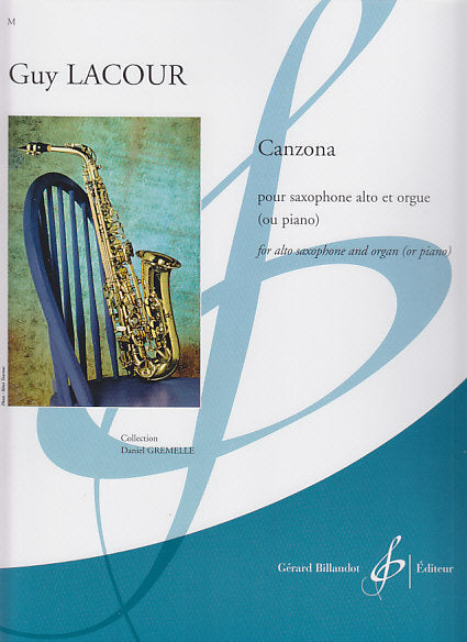 Lacour, Canzona (ASax,Org/Pf) (Billaudot)
