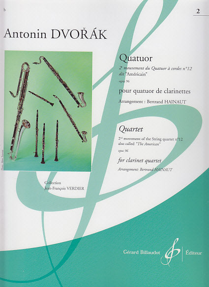 Dvorak, Quatuor 'Americain' 2e mv (Qrt) (Billaudot)
