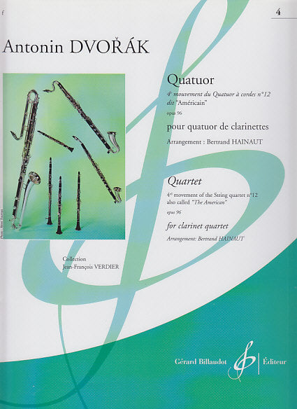 Dvorak, Quatuor 'Americain' 4e mv (Qrt) (Billaudot)