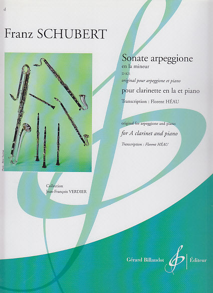 Schubert, Sonate arpeggione en la min. (Billaudot)