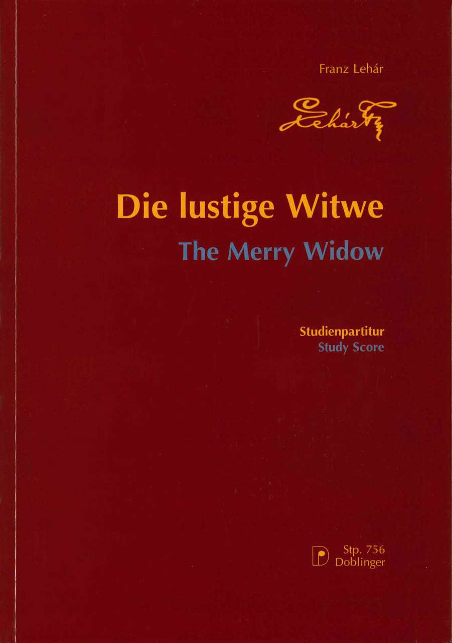 Lehar, Lustige Witwe (Study Score) (Doblinger)
