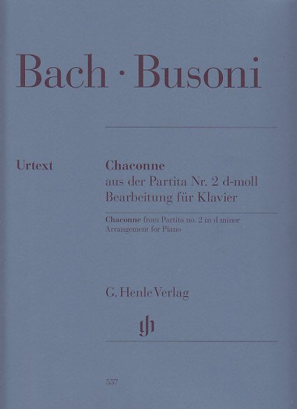 Bach/Busoni, Chaconne (Mullemann/Hamelin (Henle)