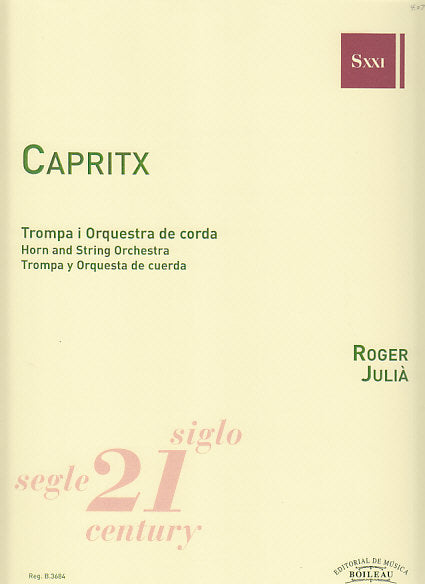 Julia, Capritx (Hn,Str) Score,Parts (Boileau)