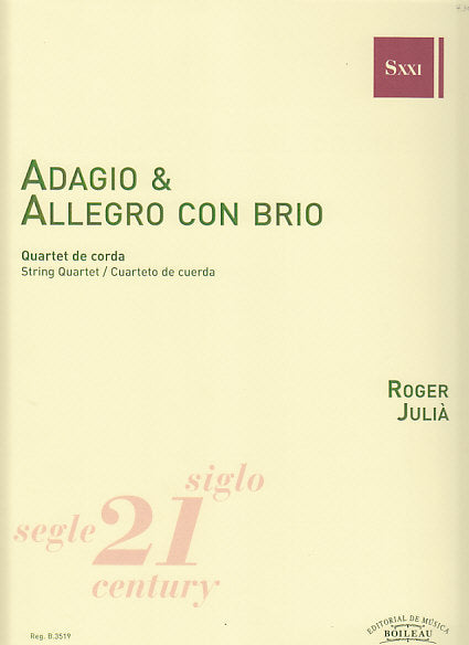 Julia, Adagio & Allegro con brio (Qrt) (Boileau)