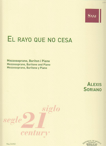 Soriano, El rayo que no cesa(Mez,Bar,Pf) (Boileau)