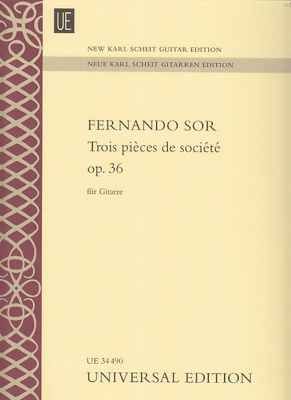 Sor, 3 Pieces de societe, op. 36 (Universal)