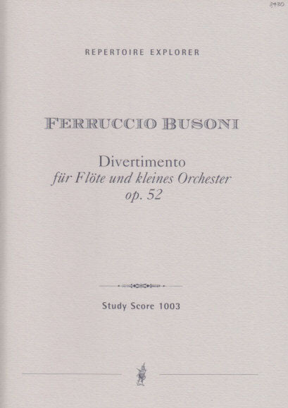 Busoni, Divertimento op. 52 (Fl,Orch) (Hoflich)