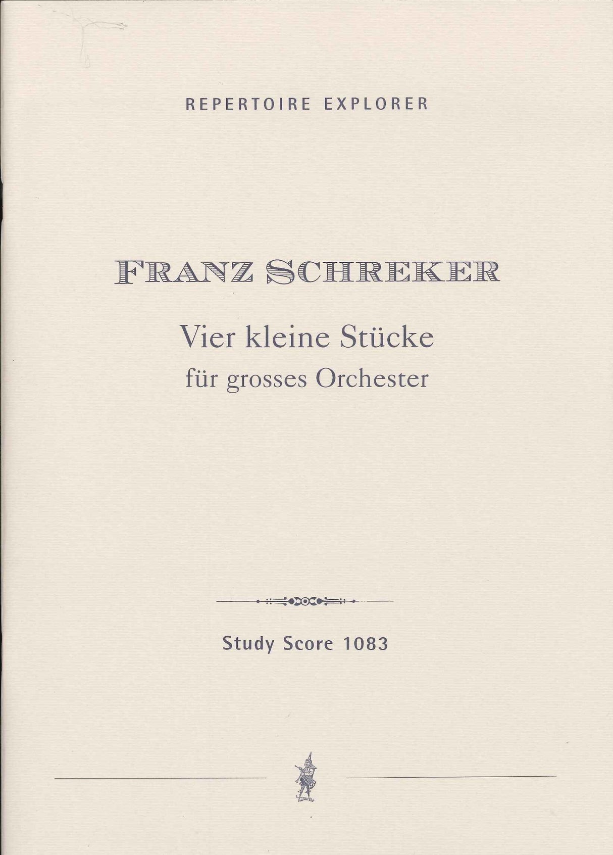 Schreker, 4 kleine Stucke (1929-30) (Hoflich)