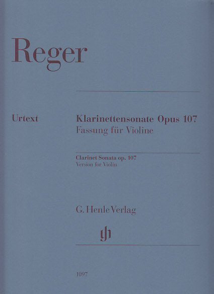 Reger, Sonata op. 107 in Bb (Vn,Pf) (Henle)