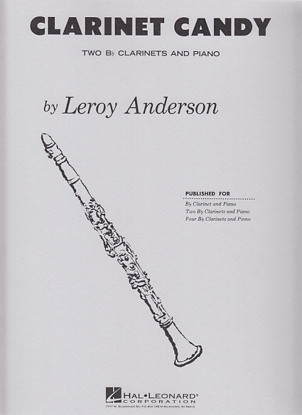 Anderson,L., Clarinet Candy (2Cl,Pf) (Woodbury/Hal Leonard)
