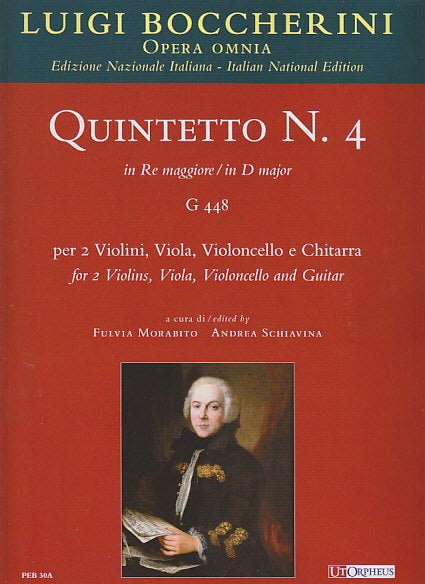 Boccherini, Quintet G 448 in D (Score) (Ut Orpheus)