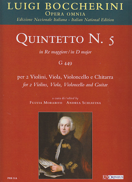 Boccherini, Quintet G 449 in D (Score) (Ut Orpheus)