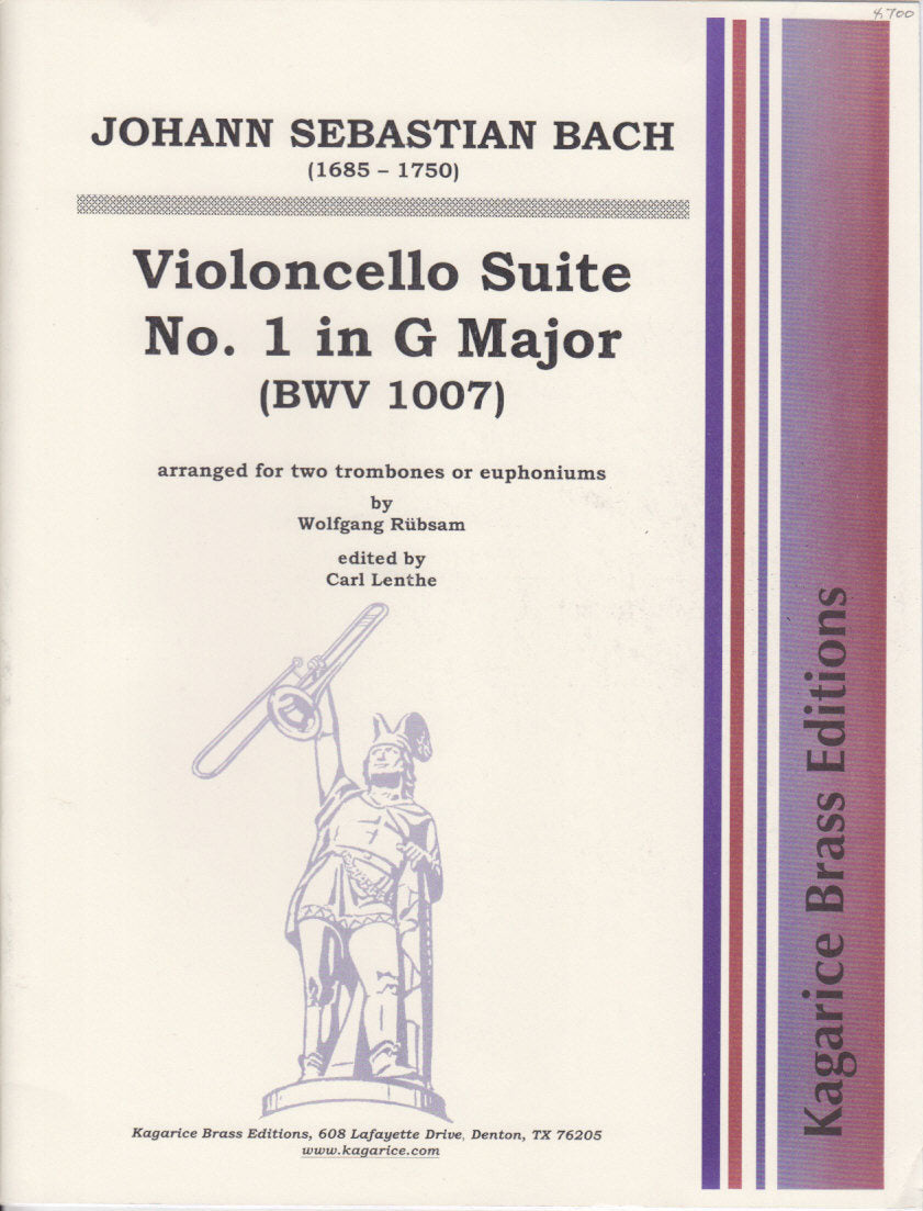 Bach, Violoncello Suite No. 1 (Kagarice Brass Editions)