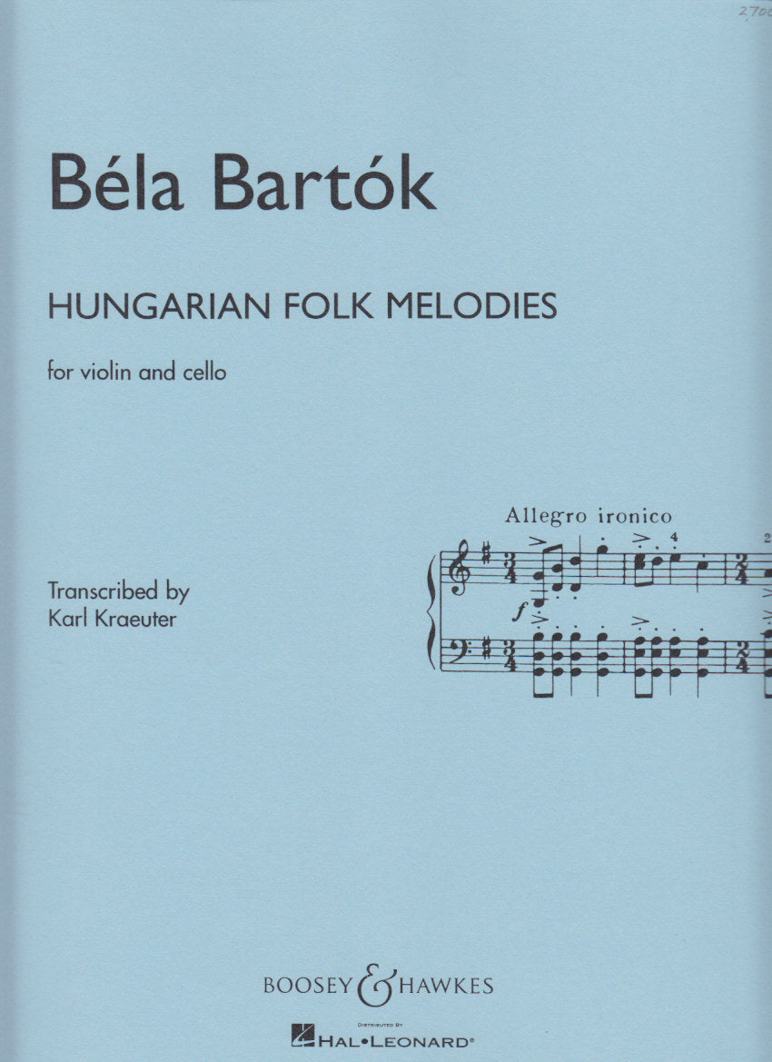 Bartok, Hungarian Folk Melodies (Boosey)